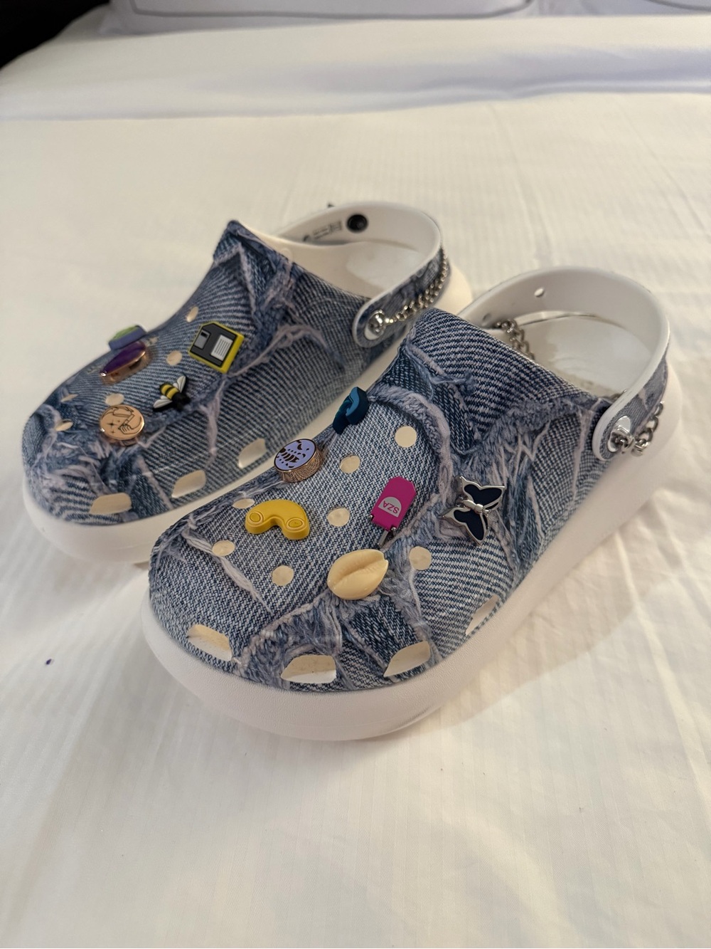 SZA X Crocs Classic Crush Clog Denim Limited Edition Size 7Mens /9Womans